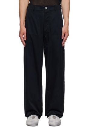 MM6 Maison Margiela Black Cotton Trousers