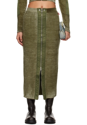 Diesel Khaki M-Asi Maxi Skirt