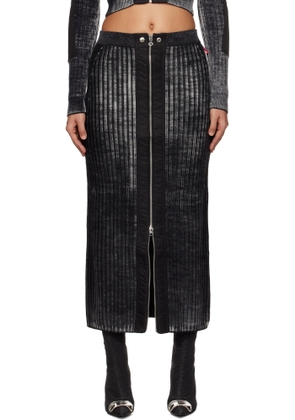 Diesel Black M-Asi Maxi Skirt