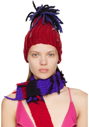 SC103 Red Compass Beanie