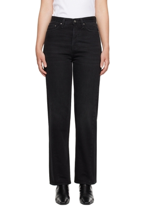 TOTEME Black Twisted Seam Jeans