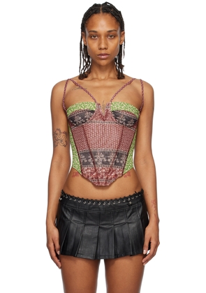 Miaou Burgundy Aphex Corset