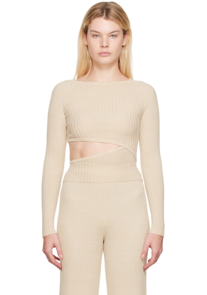 WYNN HAMLYN Off-White Origami Long Sleeve T-Shirt