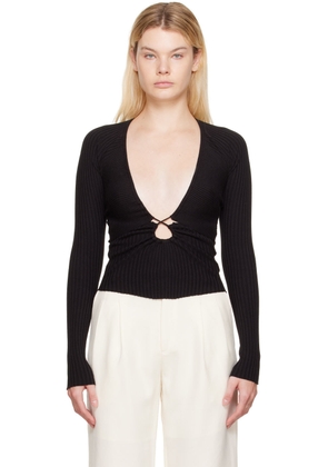 WYNN HAMLYN Black Linda Long Sleeve T-Shirt