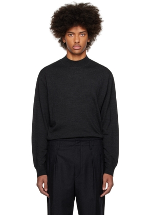LEMAIRE Gray Mock Neck Sweater