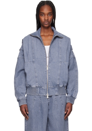 REMAIN Birger Christensen Blue Bat Sleeve Denim Jacket