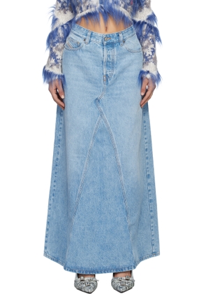 Diesel Blue De-Pago Denim Maxi Skirt