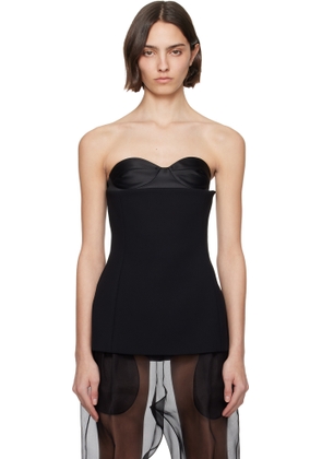 KHAITE Black Ayla Top