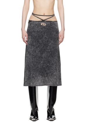 Diesel Gray O-Rossi Midi Skirt