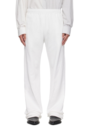 MM6 Maison Margiela White Drawstring Sweatpants