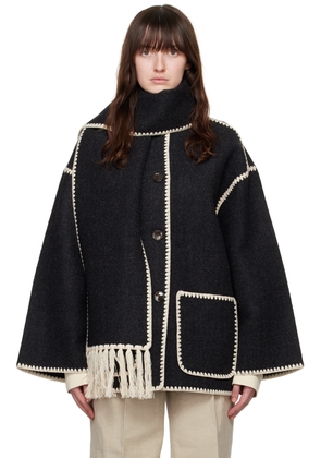 TOTEME Gray Embroidered Jacket