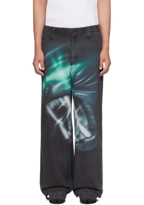 Gerrit Jacob Black Printed Jeans