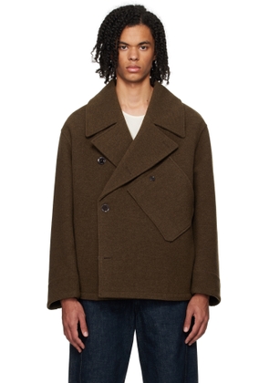 LEMAIRE Brown Dispatch Peacoat