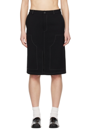 Soulland Black Deen Midi Skirt