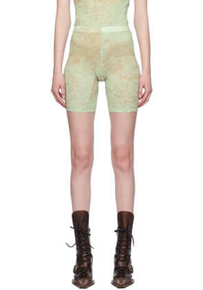 KNWLS SSENSE Exclusive Green Turbo Shorts