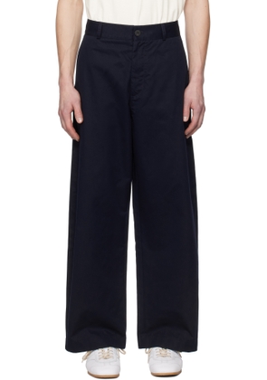 Studio Nicholson Navy Bosworth Trousers