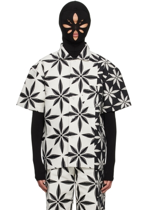 KUSIKOHC Black & White Floral Shirt