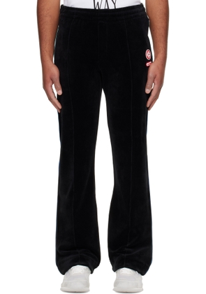 Casablanca Black Gradient Piping Velour Track Pants