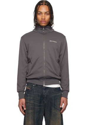 Palm Angels Gray Classic Logo Track Jacket