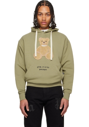 Palm Angels Green 'Bear In Mind' Hoodie