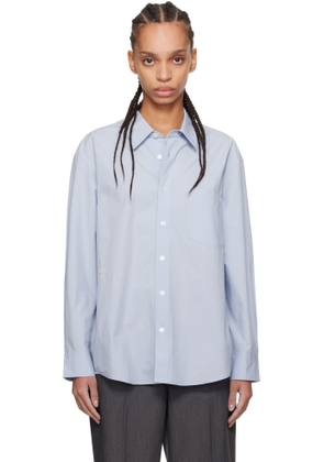 Dunst Blue Paperly Oversized Shirt