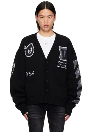 Off-White Black Varsity Cardigan