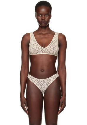 Baserange Off-White Crescent Bra