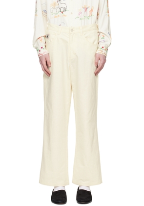 Bode White Knolly Brook Trousers