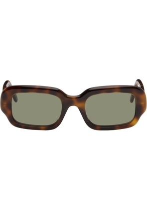 LOEWE Brown Rectangular Slim Sunglasses