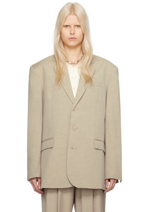 The Frankie Shop Taupe Gelso Blazer