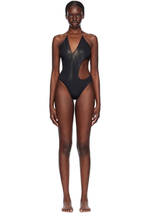 Versace Underwear Black Greca Swimsuit