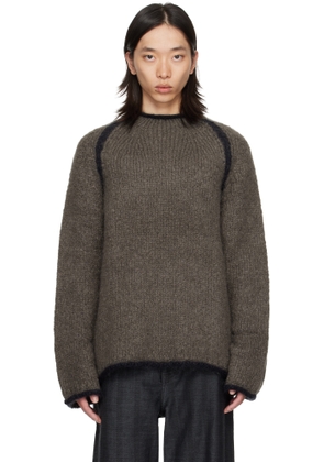 OUR LEGACY Gray Rider Roundneck Sweater