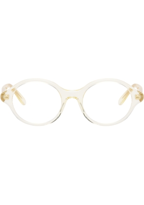LOEWE Beige Slim Round Glasses