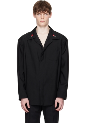 Bottega Veneta Black Light Wool Shirt