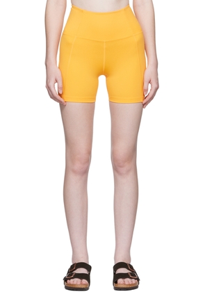 Girlfriend Collective Orange High-Rise Run Shorts