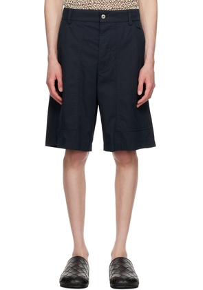 Bottega Veneta Navy Lightweight Shorts