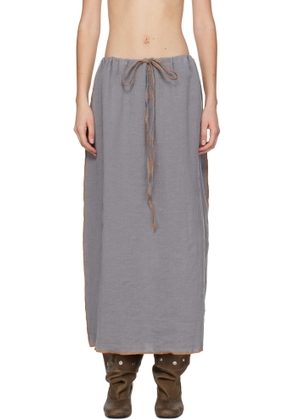 Baserange Gray Max Maxi Skirt