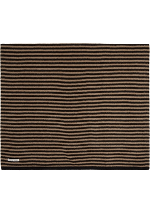 Carter Young Black & Beige Wool Leigh Scarf