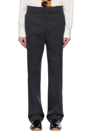 Bottega Veneta Gray Stretch Wool Tricotine Trousers