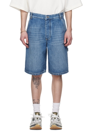 Bottega Veneta Blue Vintage Cargo Denim Shorts