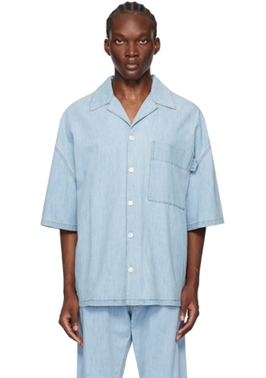 Bottega Veneta Blue Light Bleached Denim Shirt