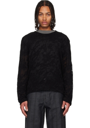 OUR LEGACY Black Double Lock U Neck Sweater