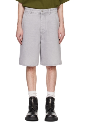 Bottega Veneta Gray Washed Denim Shorts