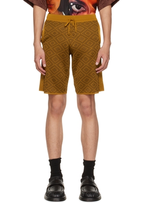 Ahluwalia Brown Dhoom Shorts