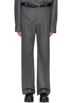 Bottega Veneta Gray Light Wool Flannel Trousers