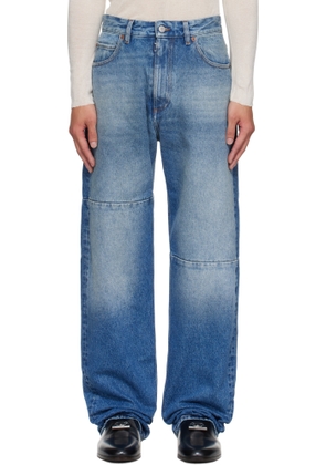 MM6 Maison Margiela Blue Tapered Jeans