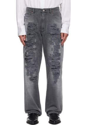 MM6 Maison Margiela Gray 5-Pocket Jeans