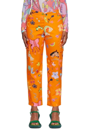 Collina Strada SSENSE Exclusive Orange Chason Jeans