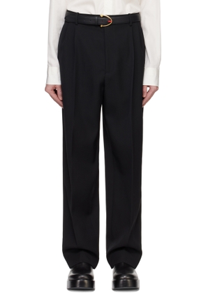 Bottega Veneta Black Wool Twill Trousers