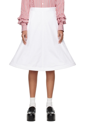 Comme des Garçons Girl White Wire Midi Skirt